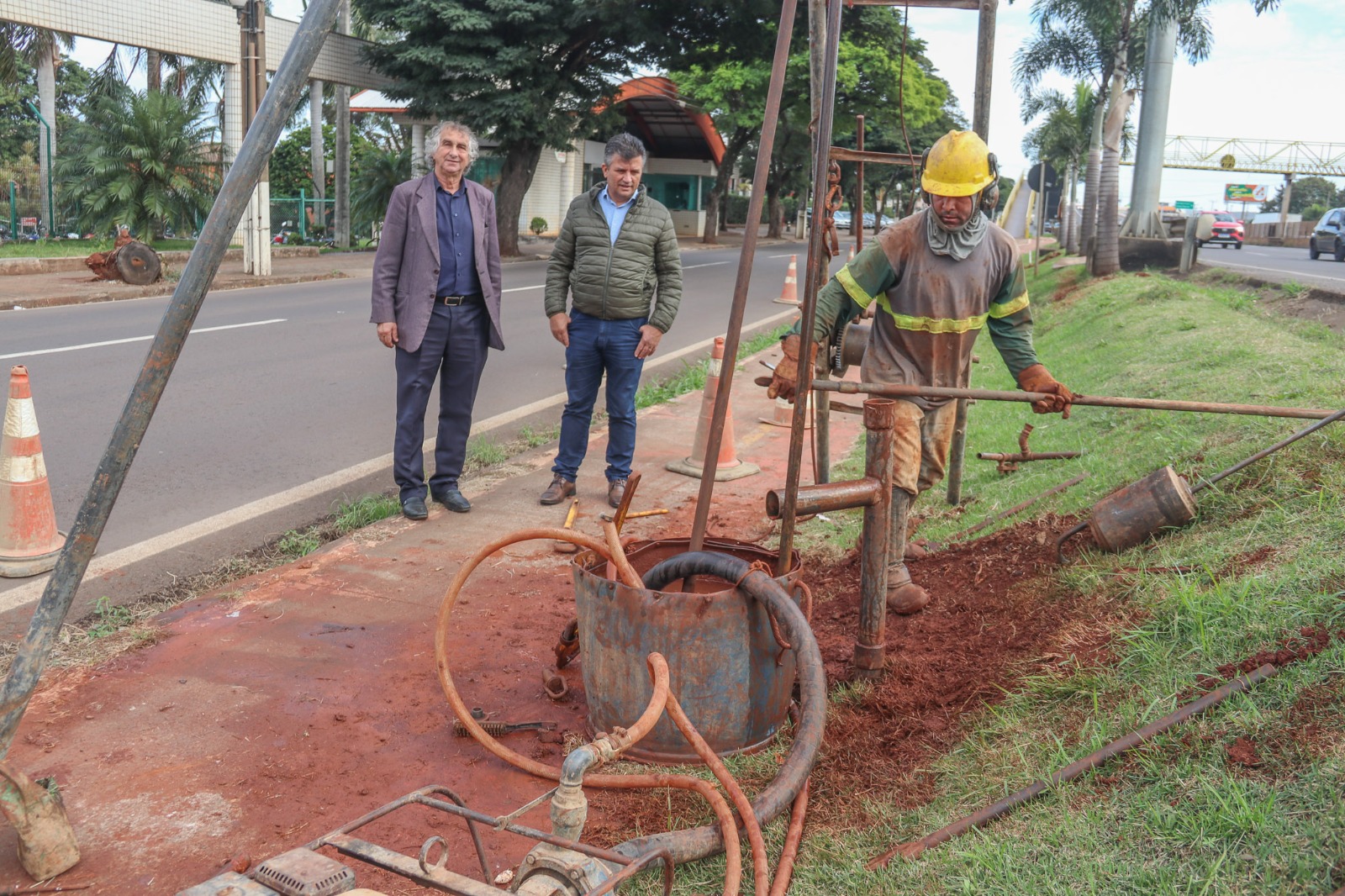 Sondagens marcam etapa inicial das obras de construção de dois viadutos na BR-376 em Sarandi